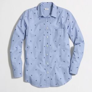 Jcrew Anchor Button Down Shirt